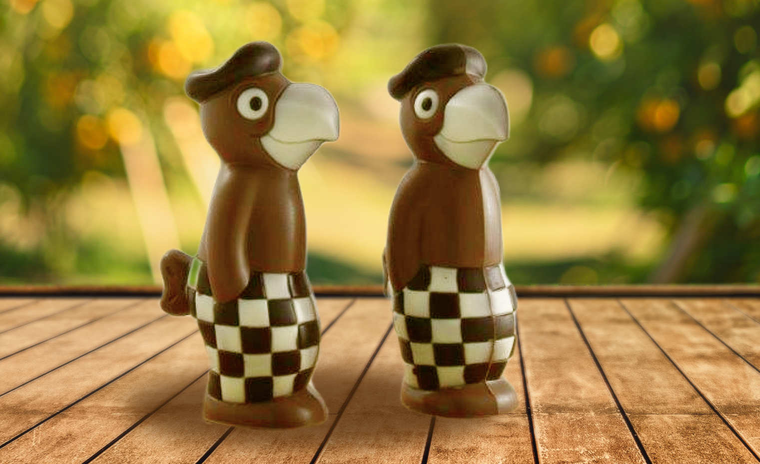 Globifiguren aus Schokolade